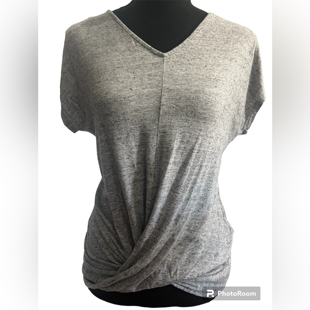Apt 9 Short Sleeve Gray Twist Tee